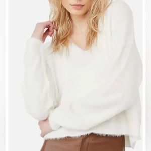 Free People White sweater